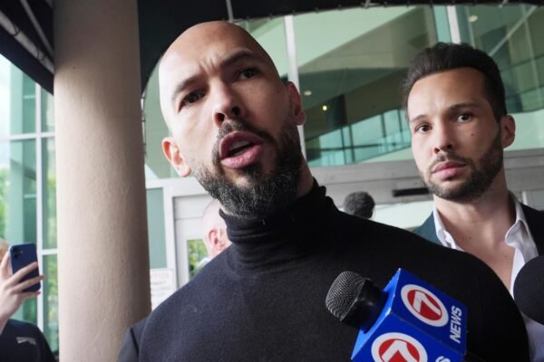 Andrew Tate expresses his disappointment in the governor of Florida, Ron Desantis, by the media pressure cavation