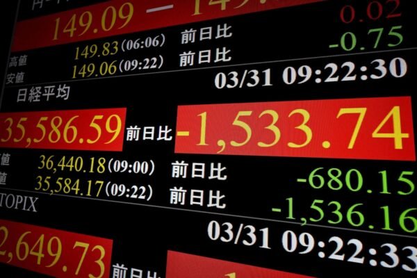 Asian actions are very low, Tokyo falls 4%, after Wall Street Retreat