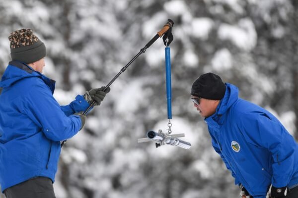 California's snow layer is close to the historical average with more storms on the road