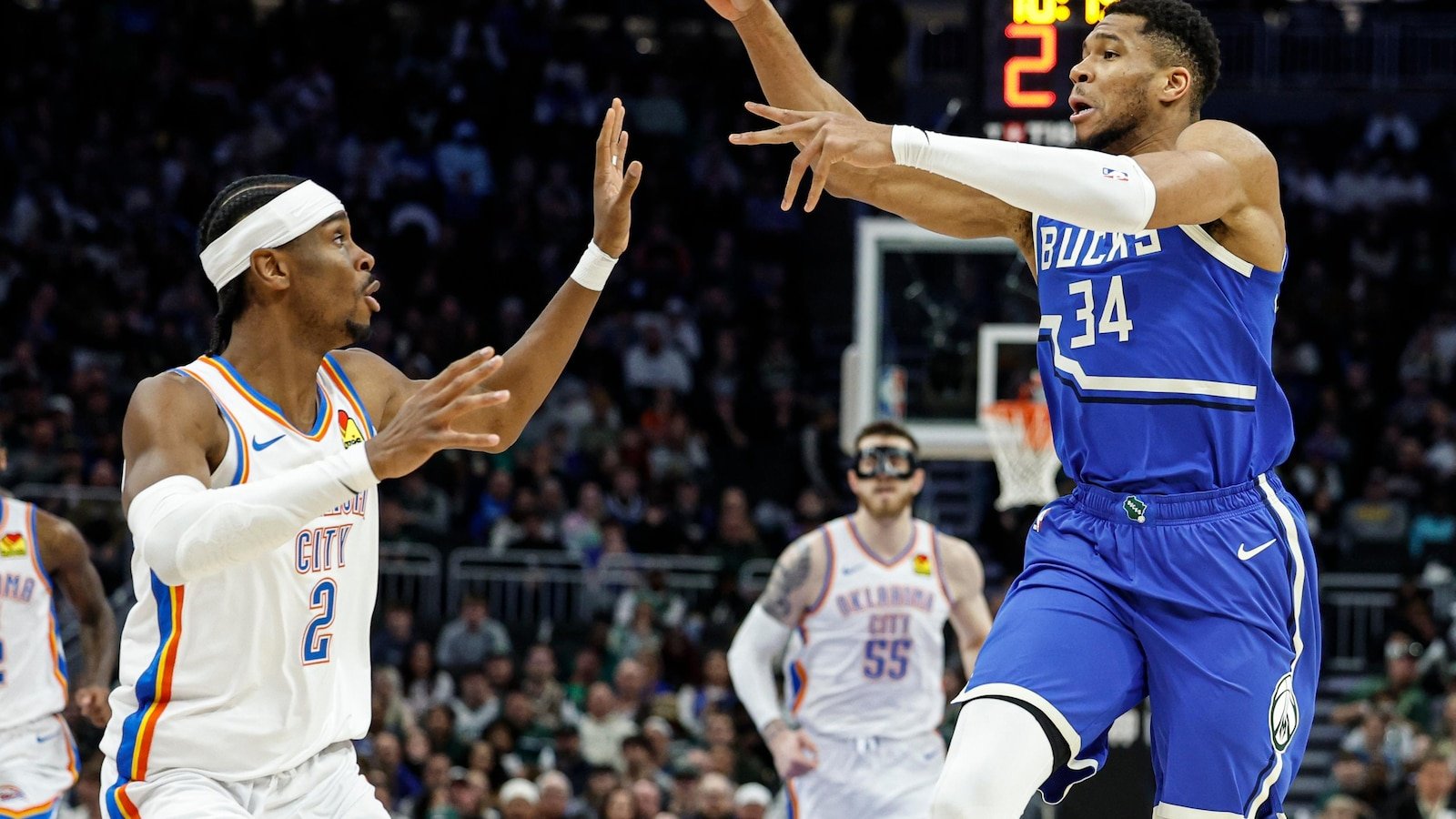 Gilgeous-Alexander scores 31 when Thunder beat Bucks 121-105 for the tenth victory in the last 11 games