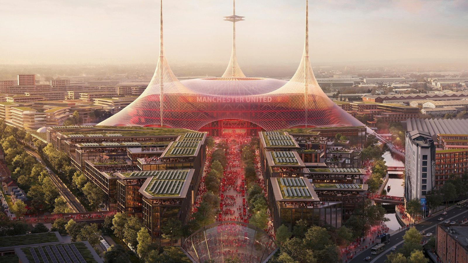 Manchester United reveals plans for the world's "largest" football stadium to replace Old Trafford