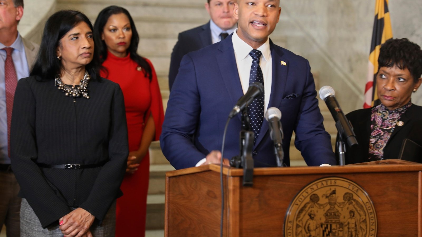 Maryland's governor announces a budget frame agreement with taxes, cuts