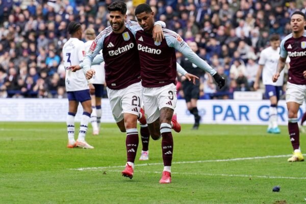 Rashford scores the first goals for Villa in Easy Win in the quarterfinals of the FA Cup