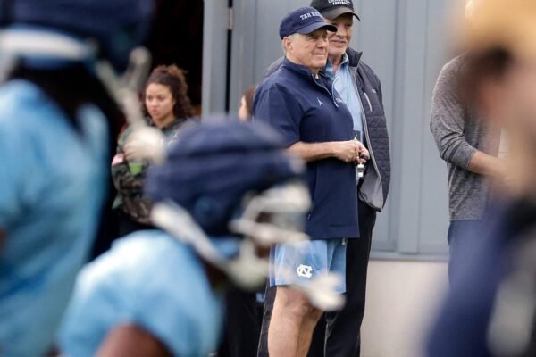 The NFL legend, Bill Belichick, training again. Only now is a university rookie at UNC