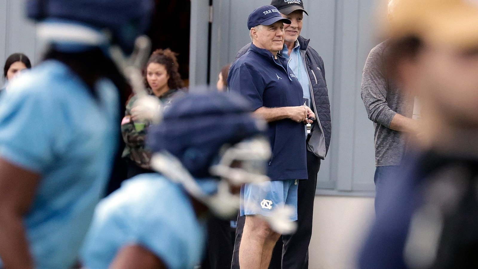 The NFL legend, Bill Belichick, training again. Only now is a university rookie at UNC