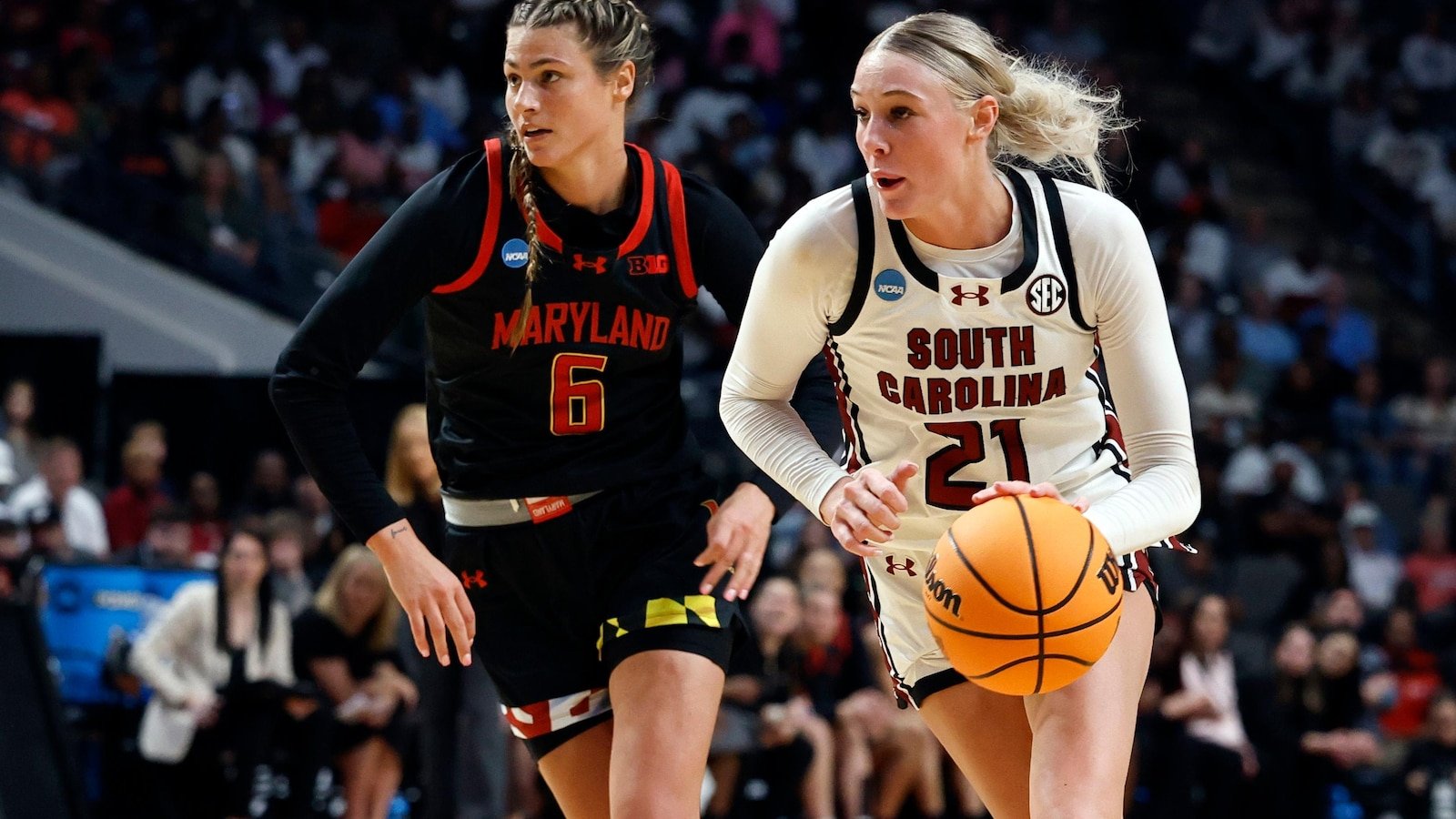The South Carolina defender champion returns to Final Four, beating Duke 54-50 in March Madness