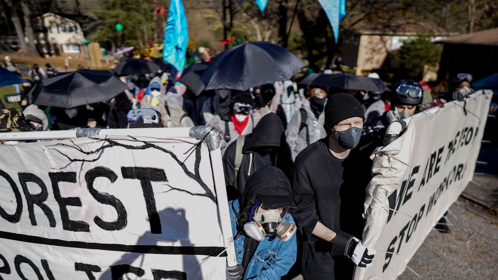 The lawsuit accuses the Atlanta Police of illegally pointing to protesters 'to stop the police city'