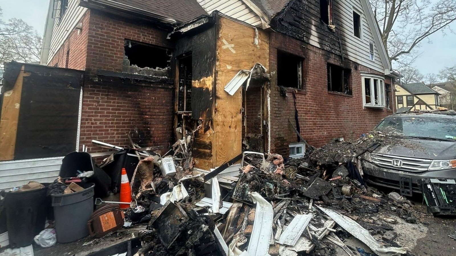 3 dead after the fire extends through the house full of people in Queens, NY, in Easter