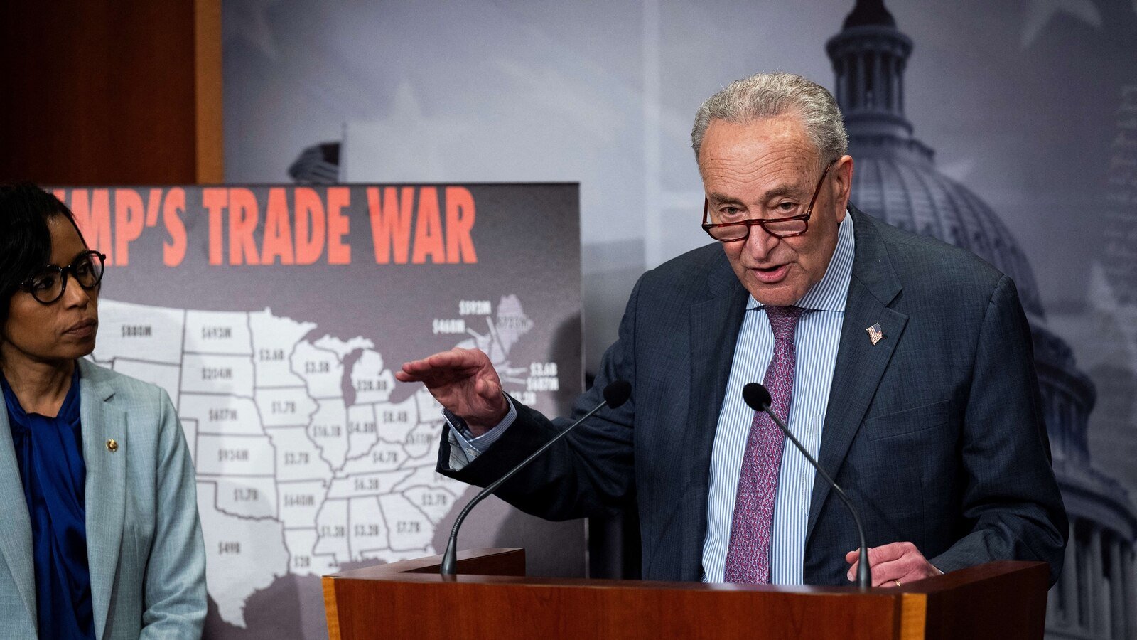 Democrats promise to fight Trump's tariffs' teeth and nails while hitting the 'chaotic commercial war'