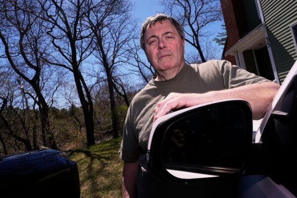 Despite broken cars mirrors, Mass's residents. They take the invasion of carpenter birds calmly