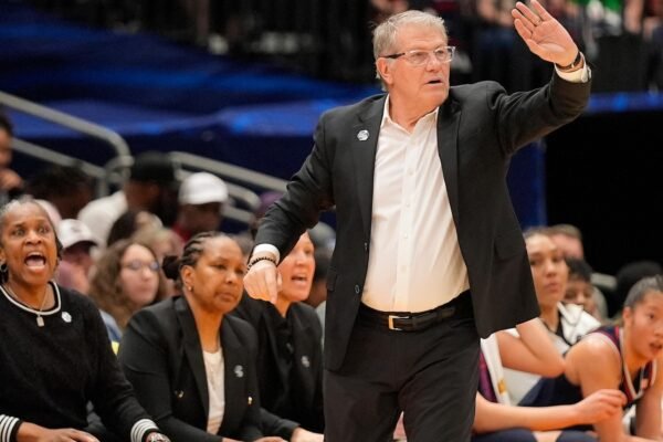 FUERT, FUDD HELP UCONN SOP OUT UCLA 85-51 IN FINE FOUR When Bueckers moves 1 victory for the elusive title