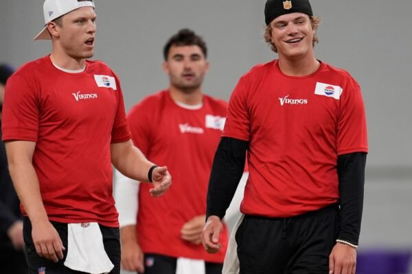 JJ McCarthy is ready for work and pressure to take care of QB for Vikings