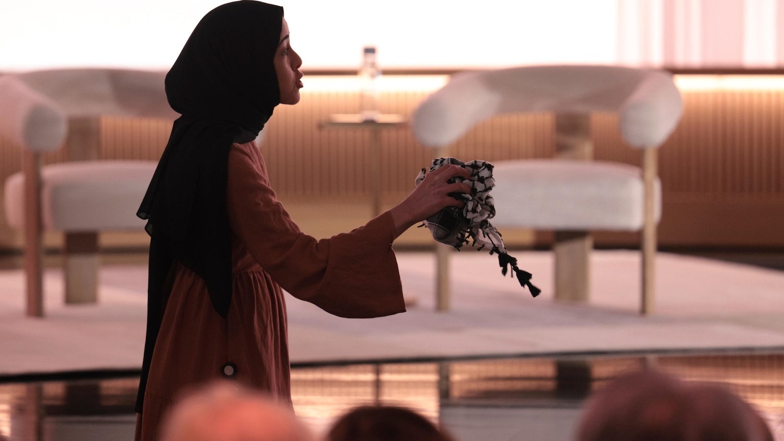 Microsoft employees protest in the 50th anniversary on Israel's contract