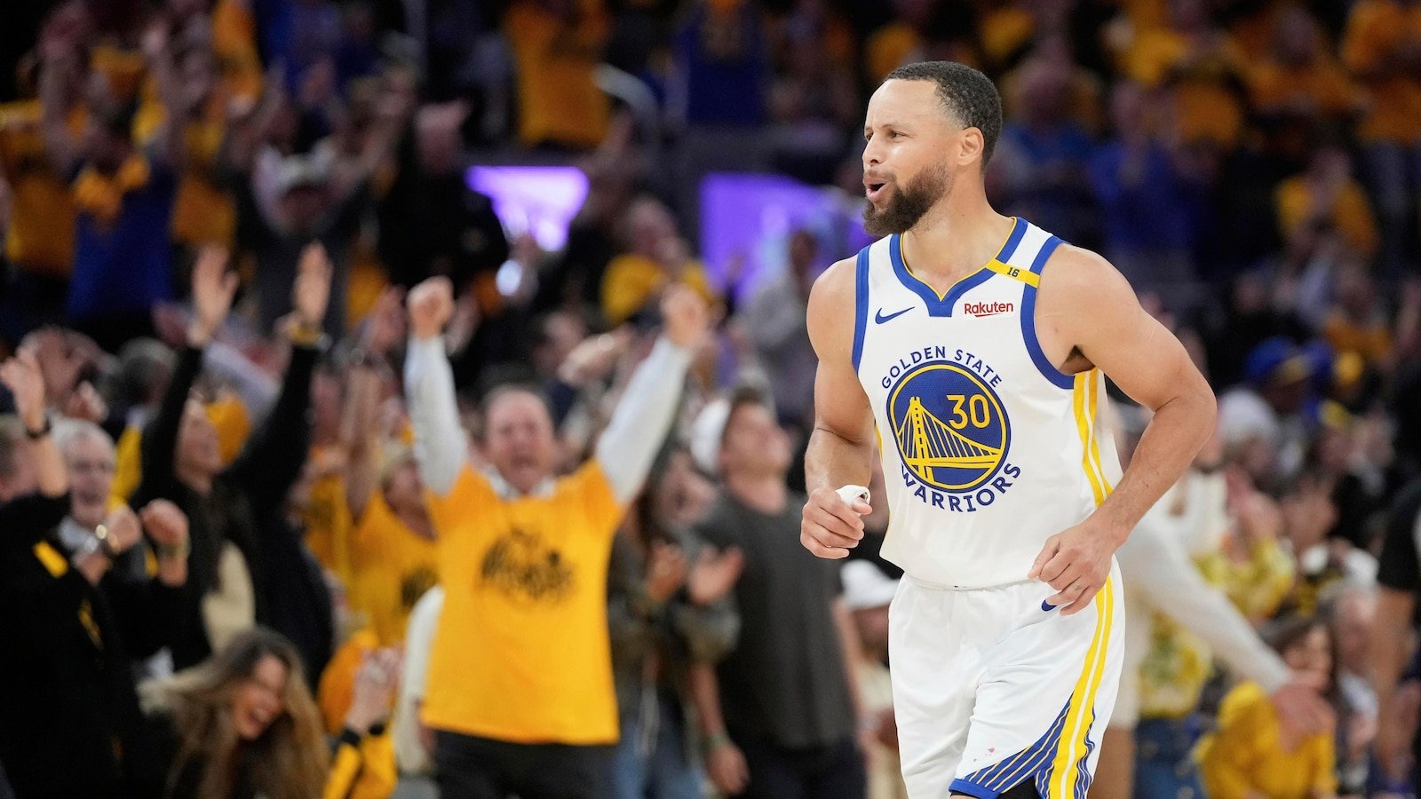 Stephen Curry is voted by teammate Twyman-Stokes of the NBA of the year