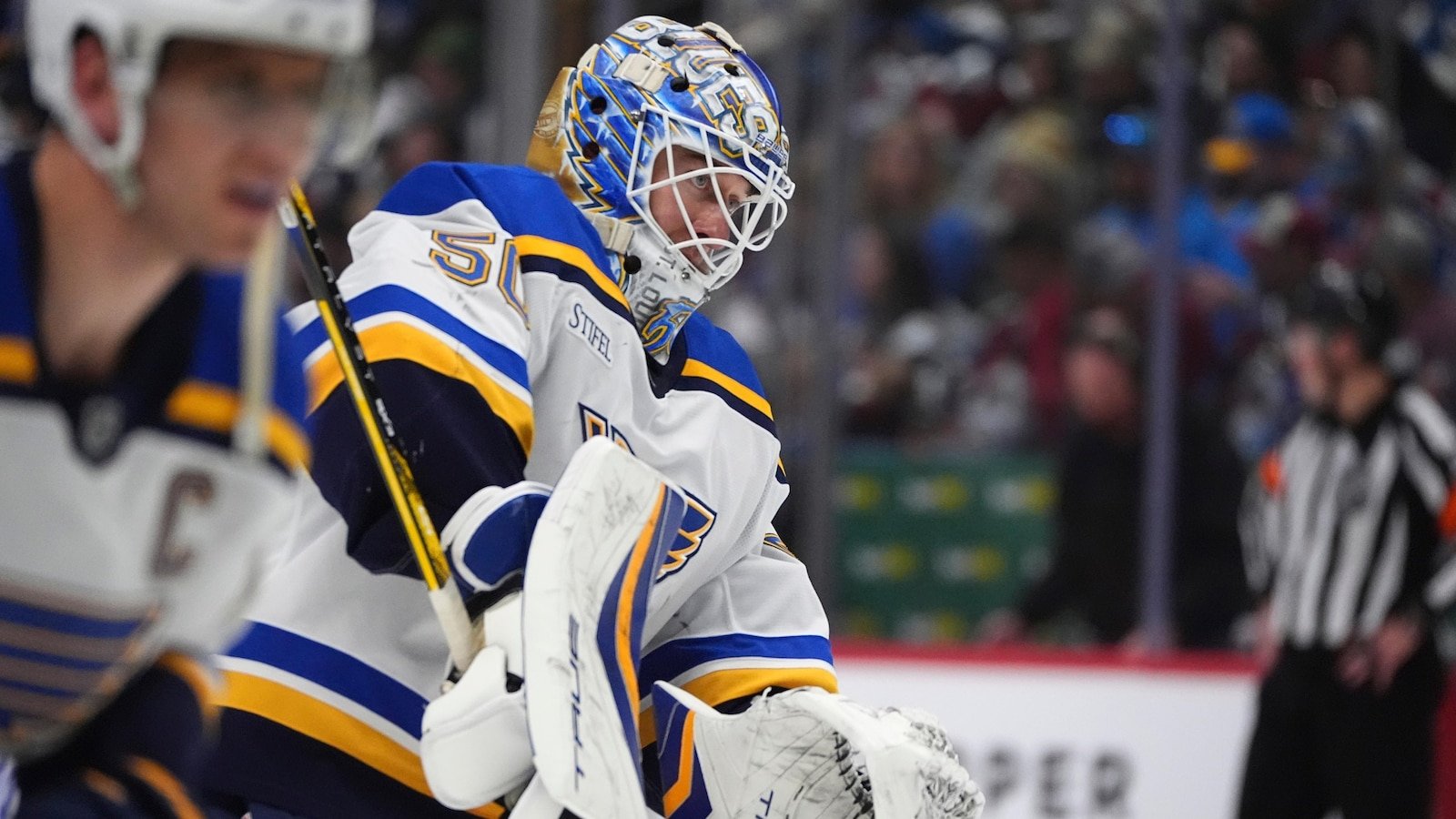 Stephenson scores in the seventh shooting round to give Kraken 3-2 Victoria on Blues