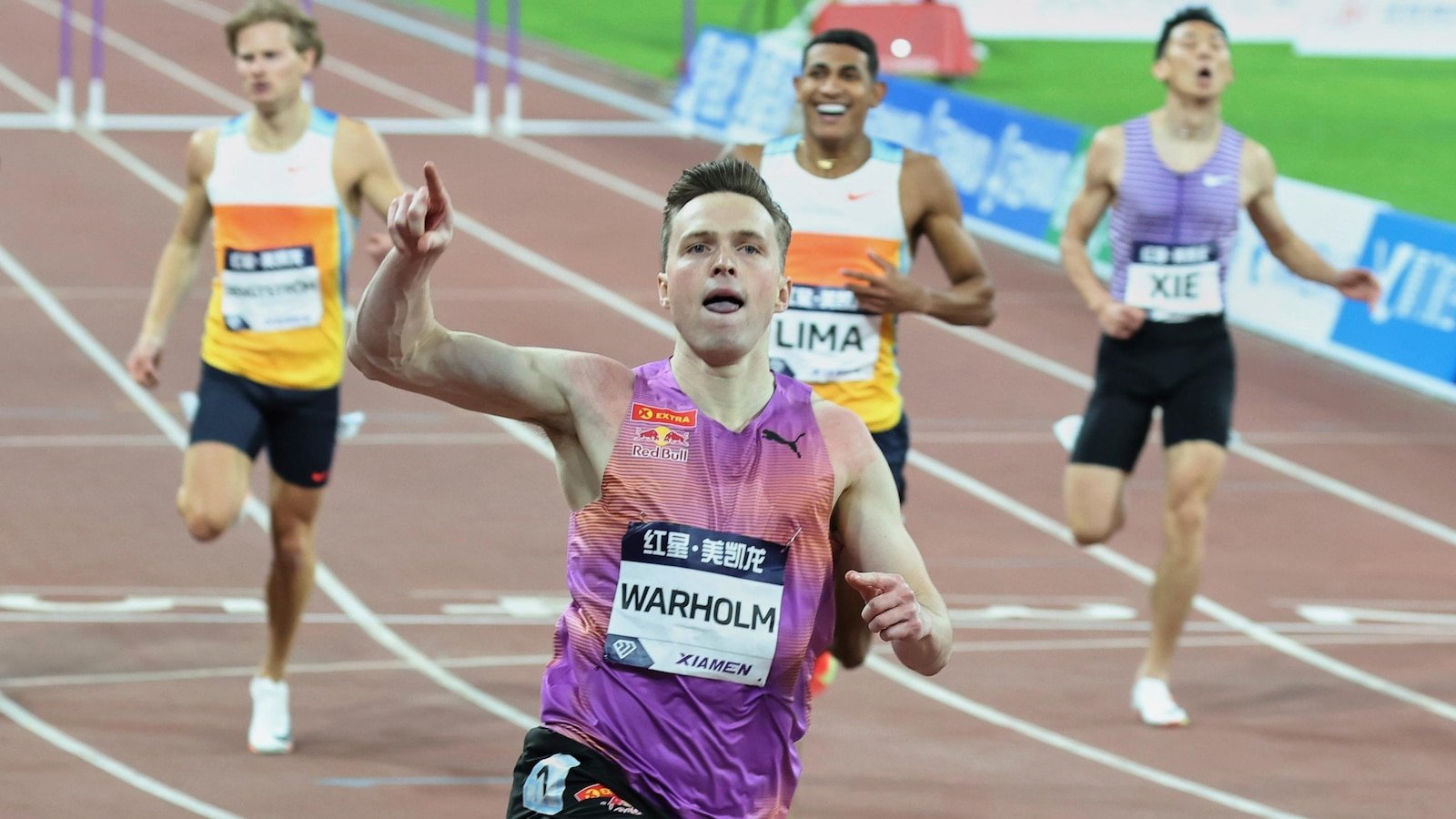 Warholm establishes an unofficial world record in obstacles of 300 million in the first game of the Diamond League