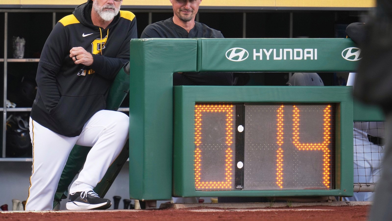 21 -foot Falls Clemente Wall on PNC Park in Pittsburgh during the pirate puppies game