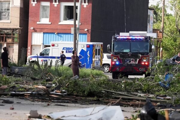 At least 23 dead when storms batting the states of Heartland to the east coast