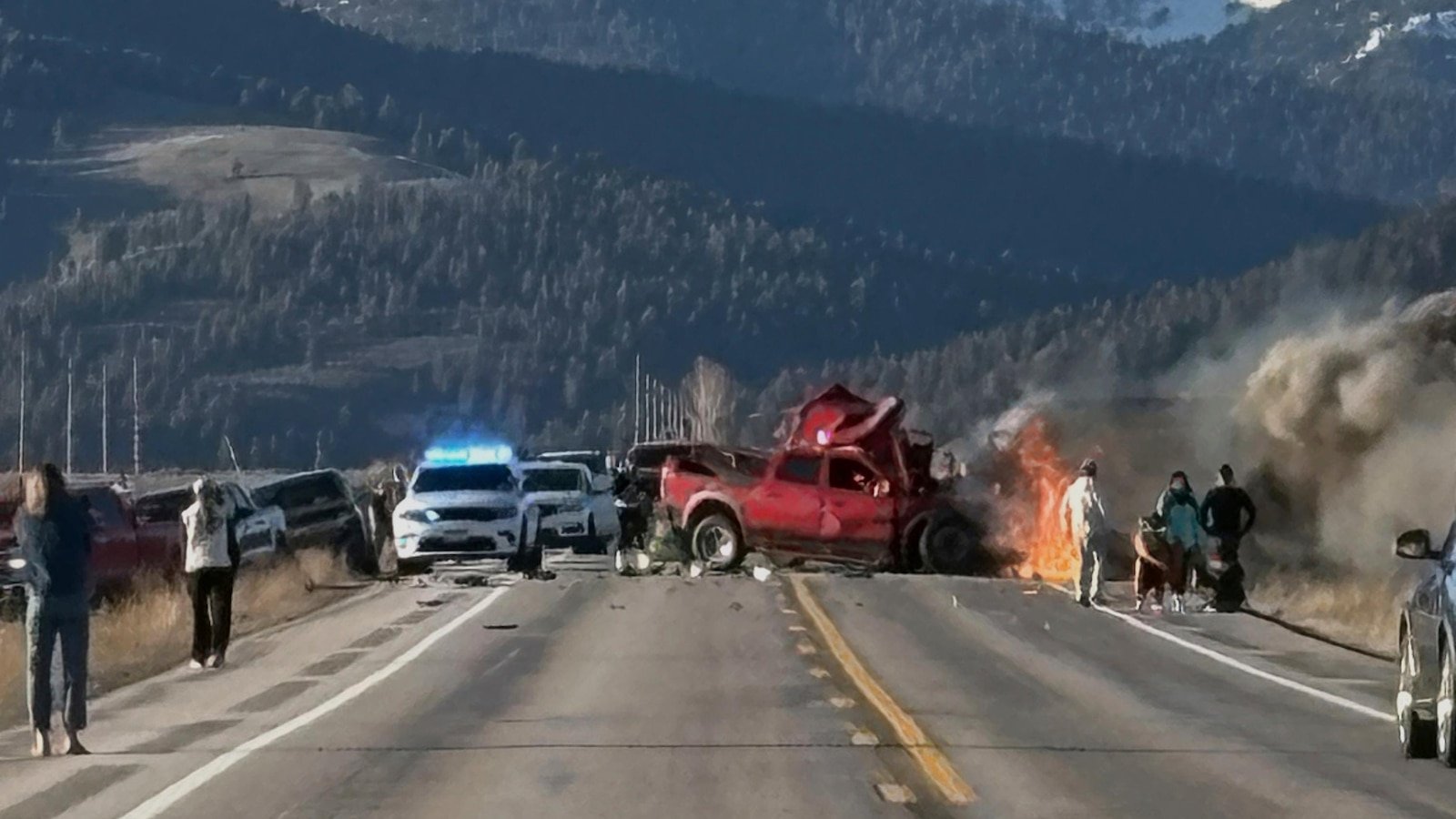 International tourists killed in a vehicle accident were among the millions of people who submitted to the Yellowstone area
