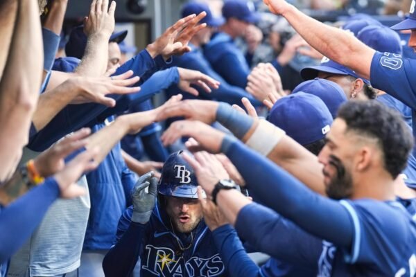 Josh Lowe Homers in the first game from the Opening Day and helps rays to overcome the Blues 8-3