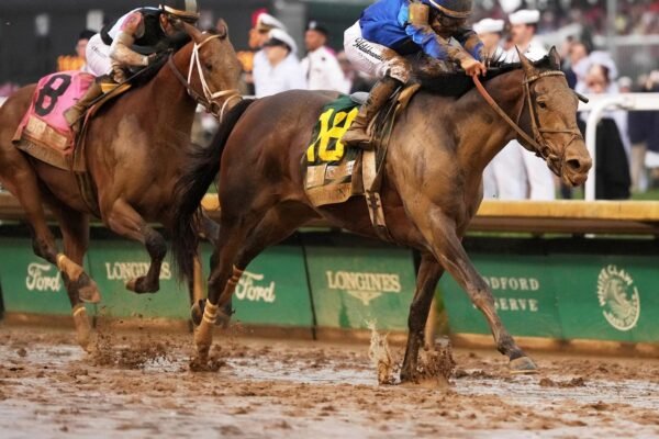 Junior Alvarado considering the appeal of the fine and the suspension for the excessive use of whip in Kentucky Derby