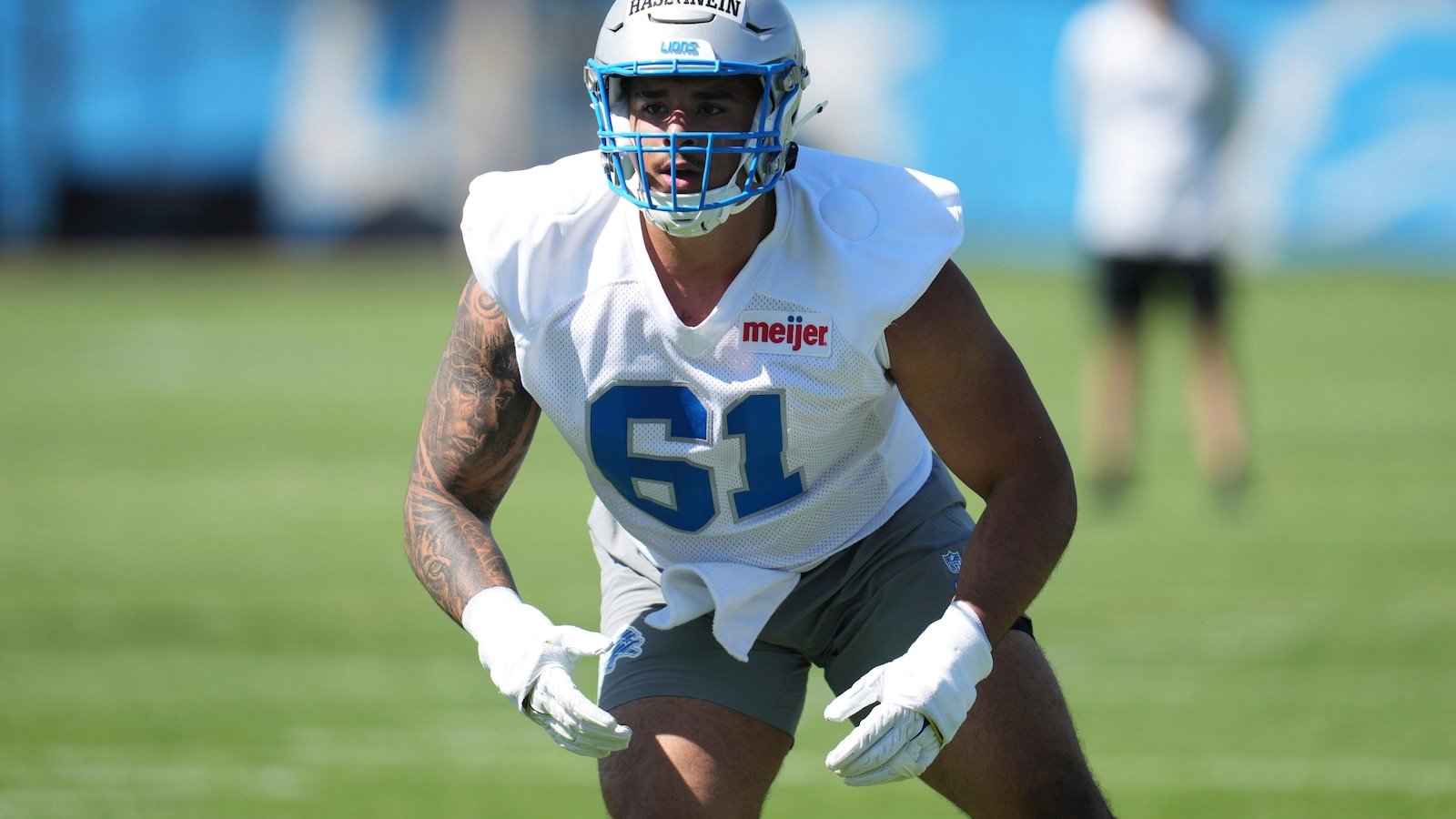 The first Egyptian recruited in the NFL, Ahmed Hassanein, participates in Detroit Lions Minicamp