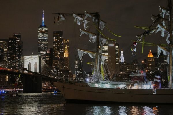 The ships have been arriving at the Brooklyn bridge for almost 150 years