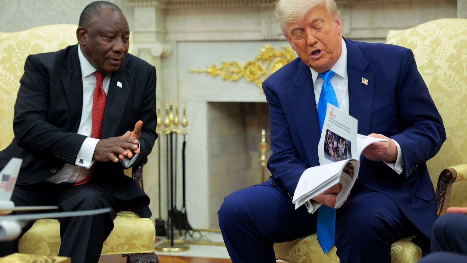 Trump showed old videos, took out crosses out of context in the genocide statements of South Africa