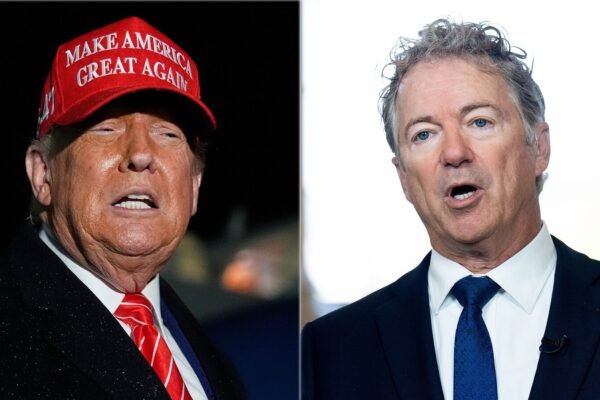 Trump increases criticism to Republican Senator Rand Paul in the middle of an impulse to approve his financing bill