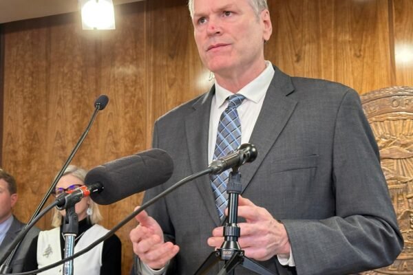 Trump officials are visiting Alaska to discuss a gas pipeline and drilling